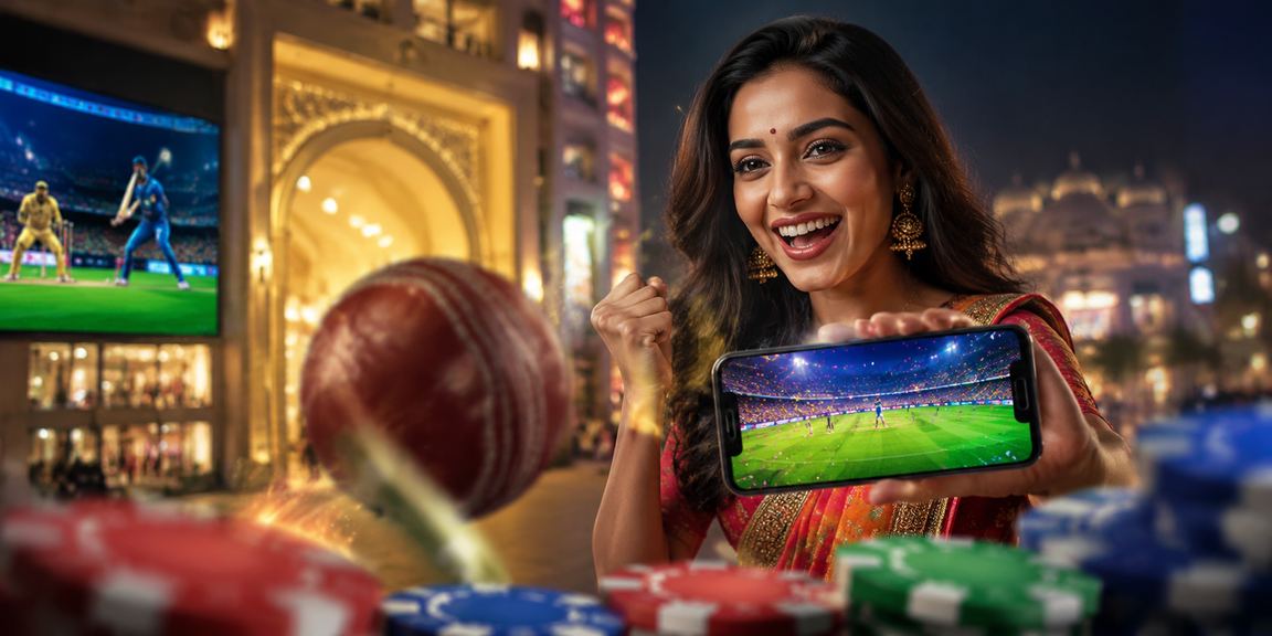 Passionate cricket fans at an Indian stadium